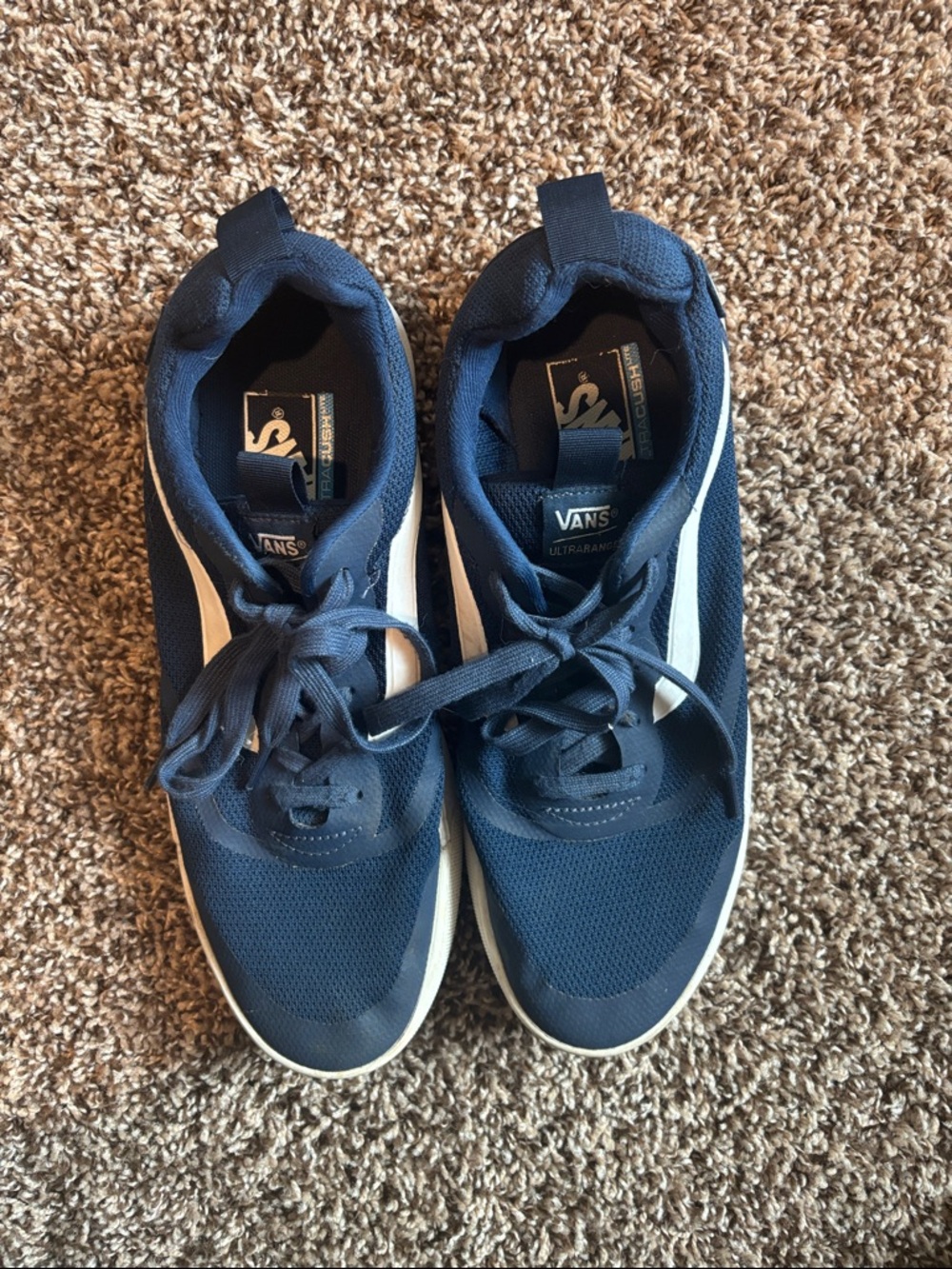 Vans UltraRange Navy and White Men's Lace-Up Sneakers
